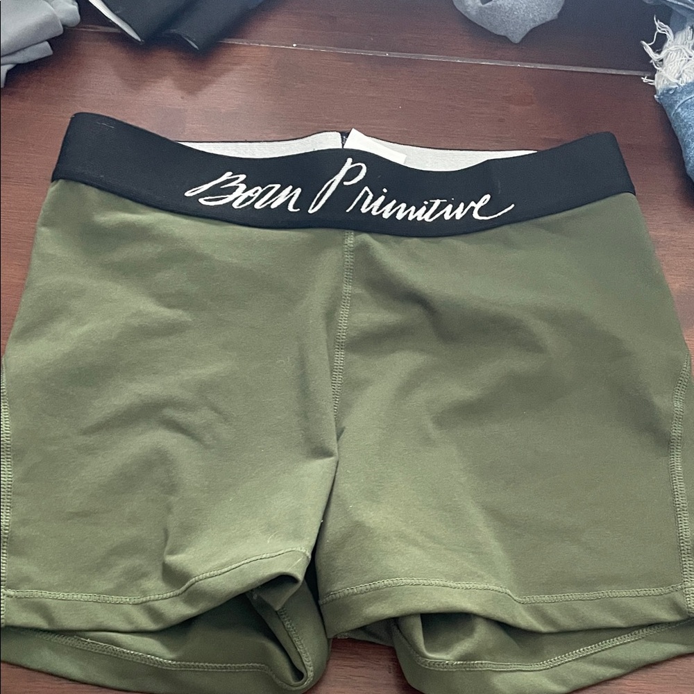 Born Primitive Women's Green Bike Shorts